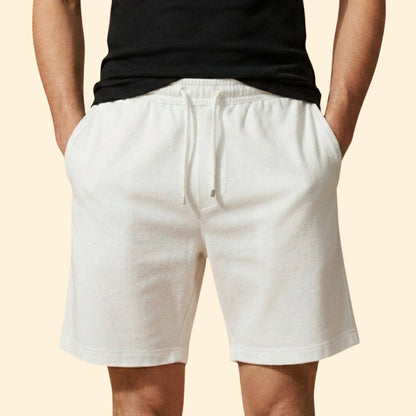 Heren Linnen Short Relaxed Fit met Trekkoord
