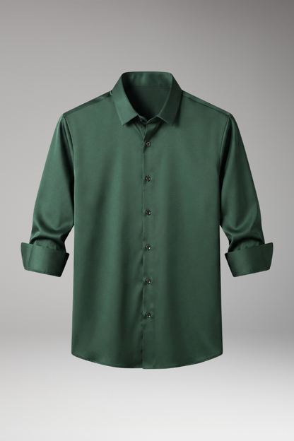 Heren Overhemd Slim Fit met Knopenbies