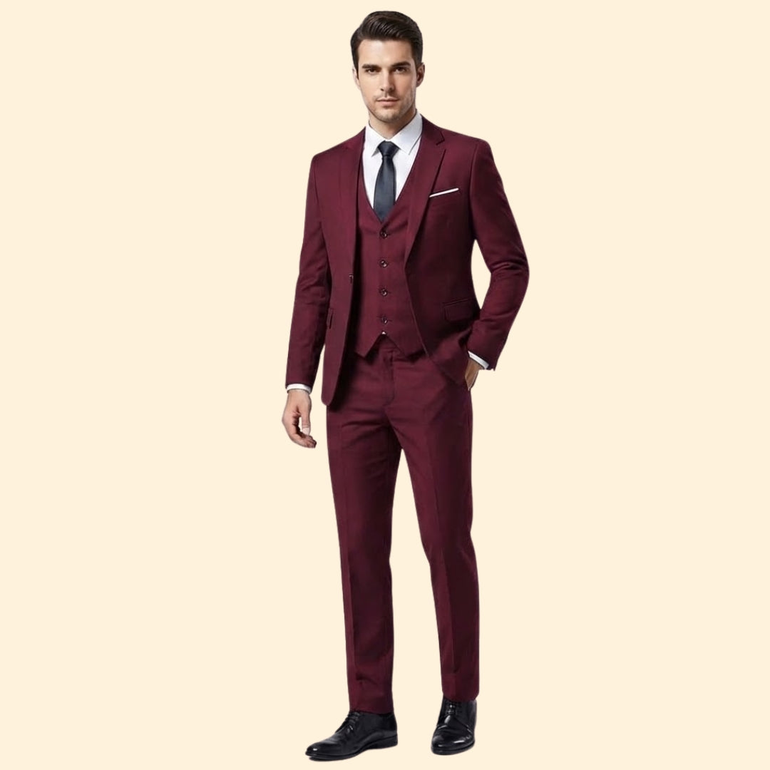 Heren Driedelig Pak – Blazer, Vest en Pantalon