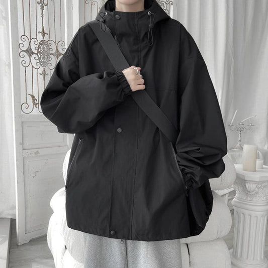 Heren Windbreaker Lichtgewicht Oversized met Capuchon
