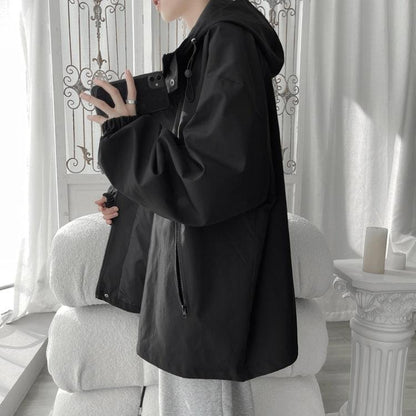 Heren Windbreaker Lichtgewicht Oversized met Capuchon