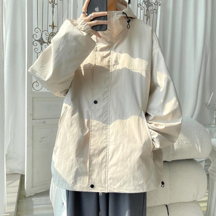 Heren Windbreaker Lichtgewicht Oversized met Capuchon