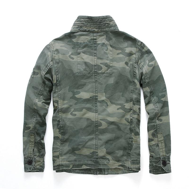 Heren Korte Camouflage Jacket - Militaire Stijl