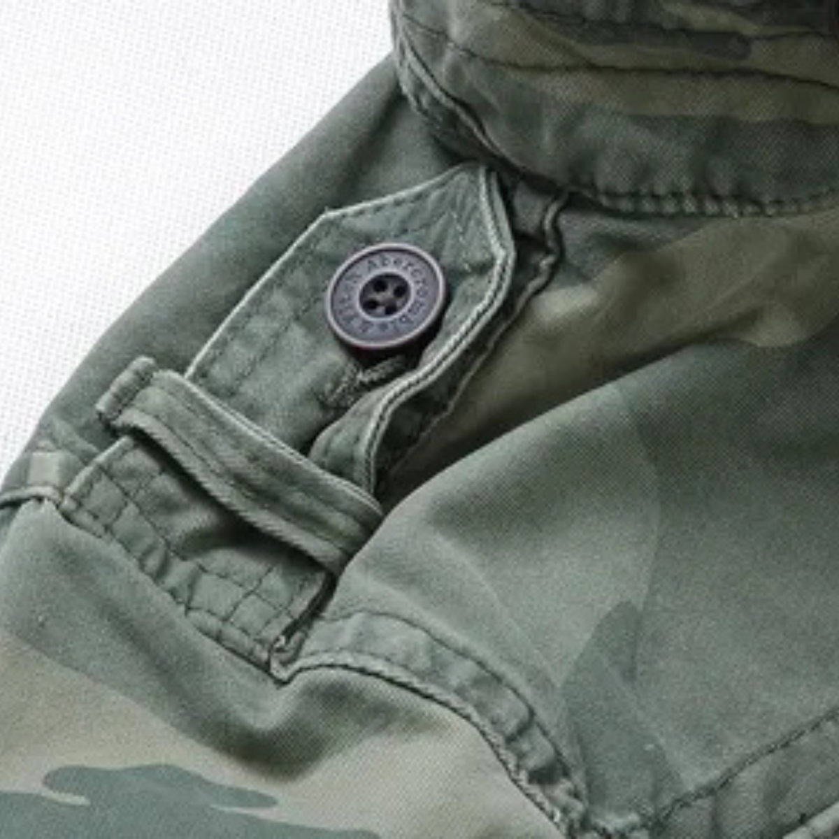 Heren Korte Camouflage Jacket - Militaire Stijl