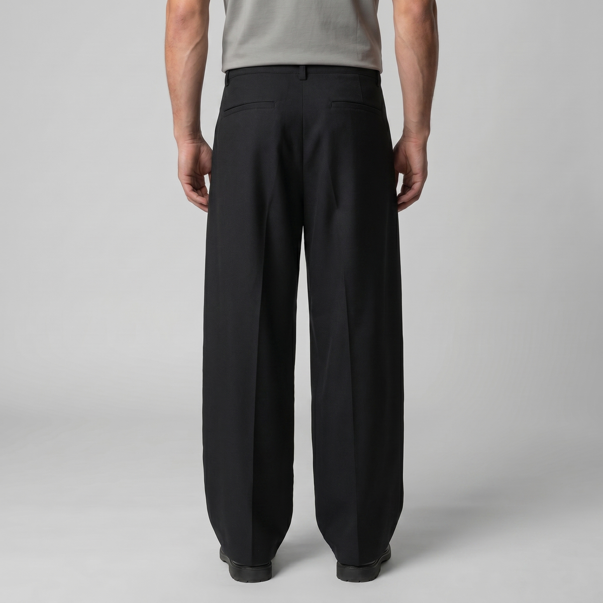 Heren Pantalon Wijde Pijpen met Plooien - Sartoriale Snit