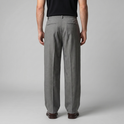 Heren Pantalon Wijde Pijpen met Plooien - Sartoriale Snit