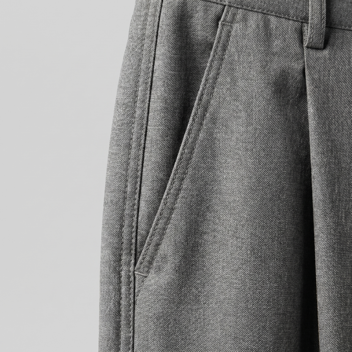Heren Pantalon Wijde Pijpen met Plooien - Sartoriale Snit