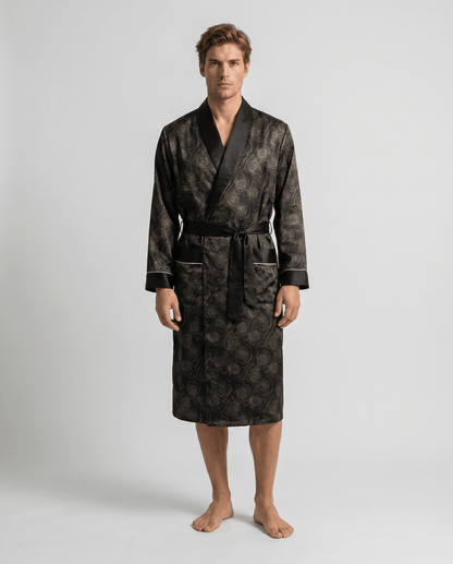 Men’s Robe – Luxurious Paisley Pattern Sleepwear