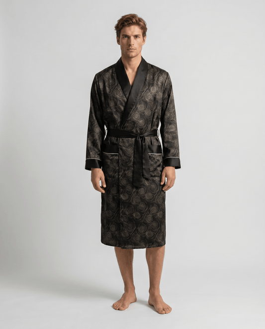 Men’s Robe – Luxurious Paisley Pattern Sleepwear