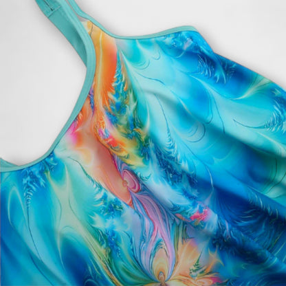 Dames Getailleerde Tankini Set – Geschikt voor Zomer, Met Verstelbare Schouderbandjes, Ondersteuning voor Activiteiten in het Water