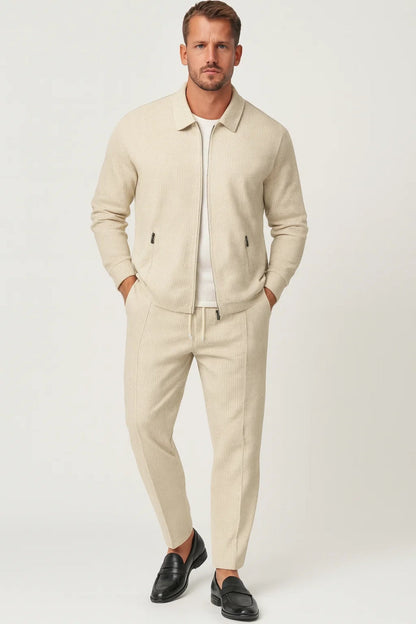 Heren Slim Fit Set – Minimalistisch, Geschikt voor Casual Gebruik