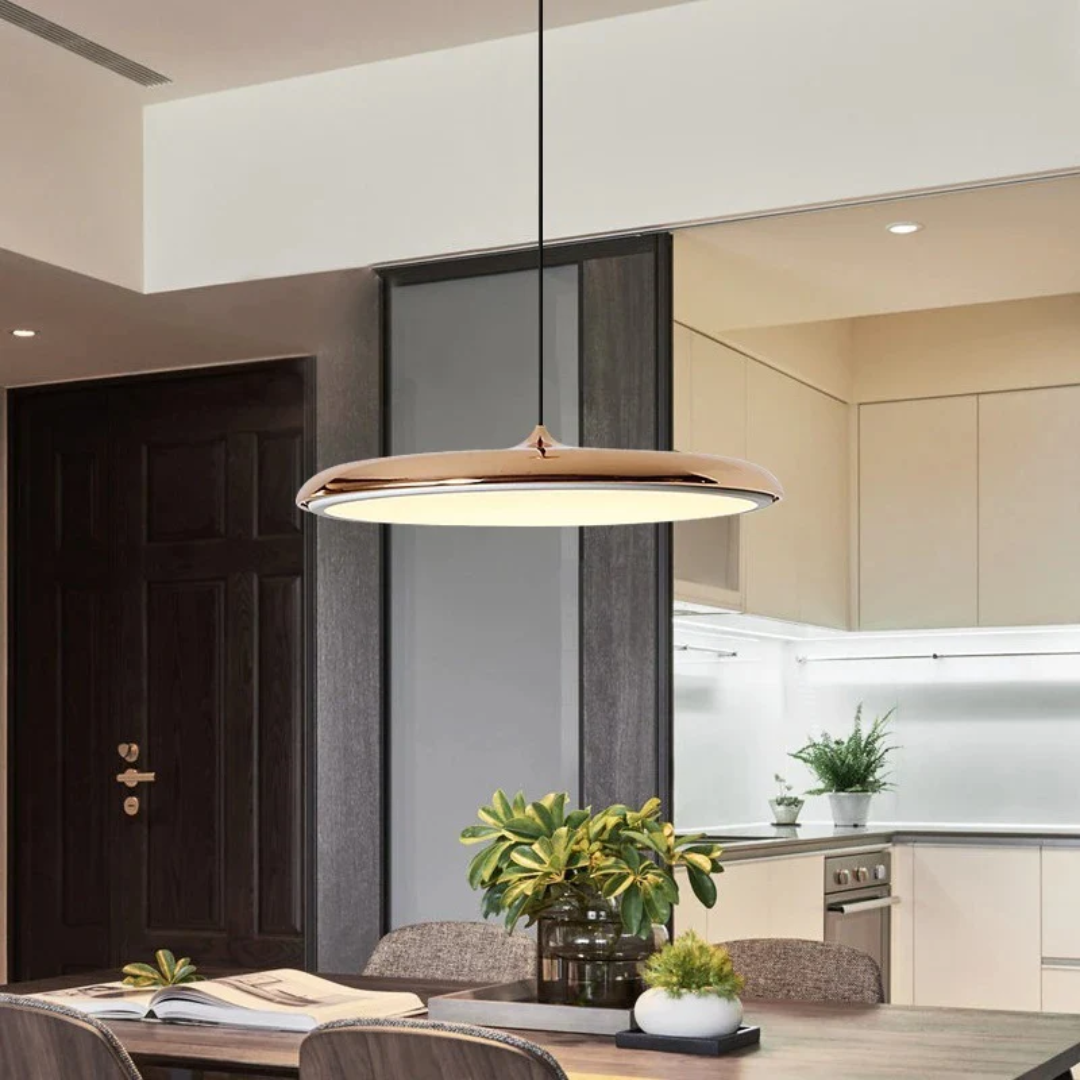Scandinavische LED Plafondlamp - Minimalistisch Metaal en Acryl