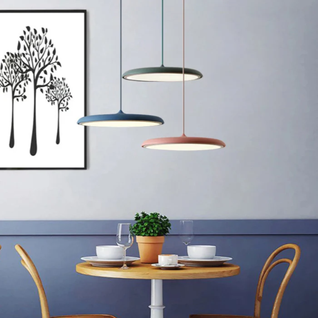 Scandinavische LED Plafondlamp - Minimalistisch Metaal en Acryl
