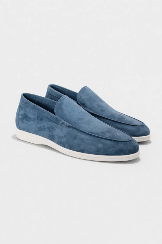 Heren Mocassins Slip-On met Witte Zool en Zachte Binnenvoering