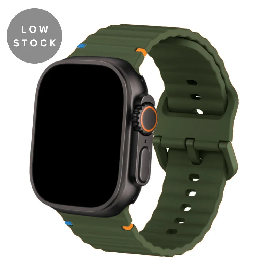 Siliconen Horlogeband met Tweekleurig Design voor Apple Watch