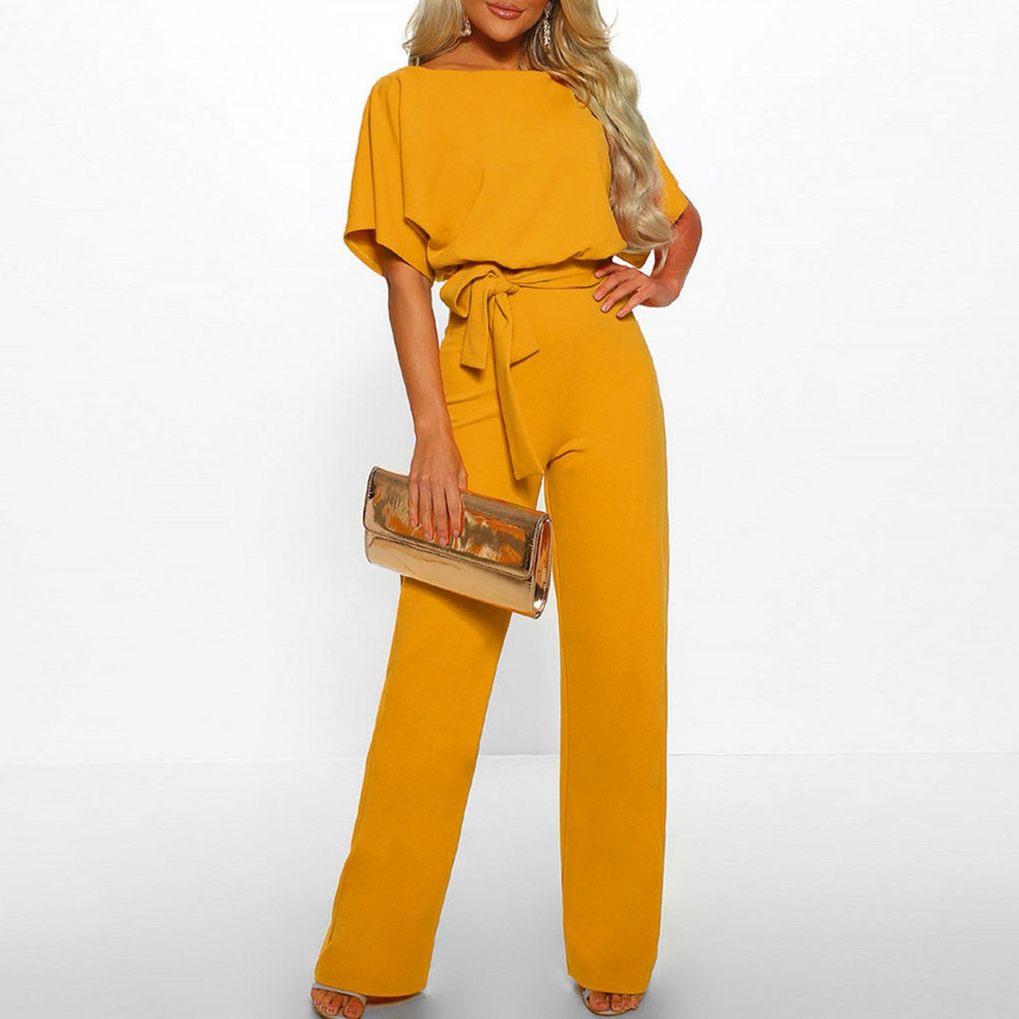 Dames Regular Fit Jumpsuit – Feest en Avondkleding, Bruiloft Gast, Zakelijk