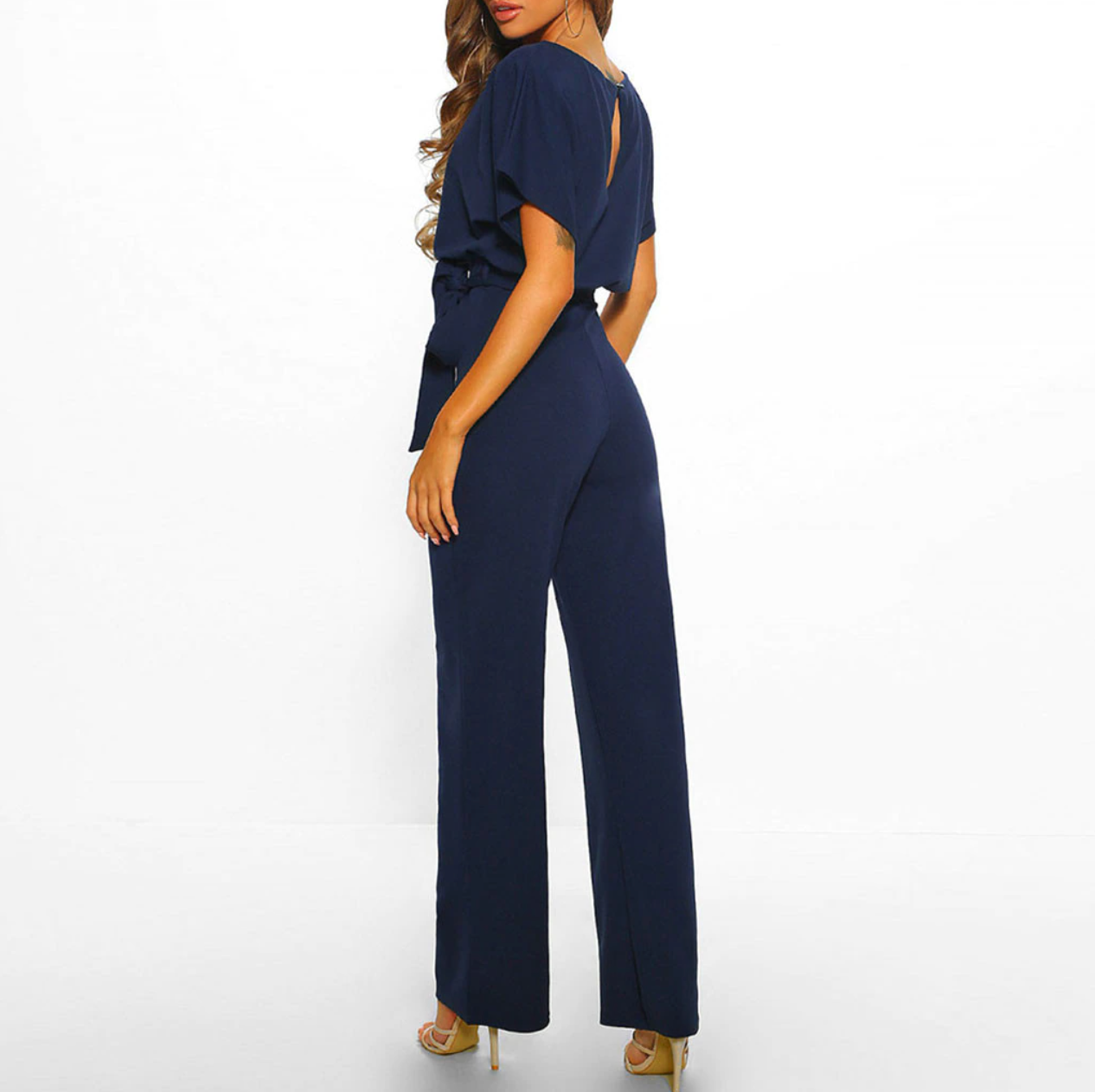 Dames Regular Fit Jumpsuit – Feest en Avondkleding, Bruiloft Gast, Zakelijk