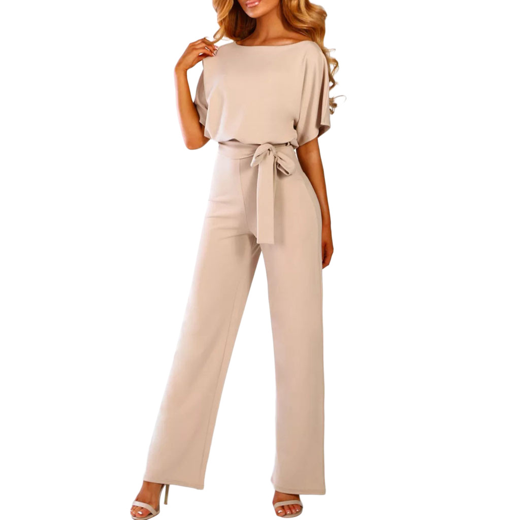 Dames Regular Fit Jumpsuit – Feest en Avondkleding, Bruiloft Gast, Zakelijk