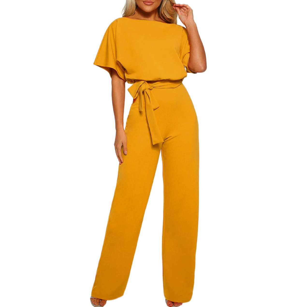 Dames Regular Fit Jumpsuit – Feest en Avondkleding, Bruiloft Gast, Zakelijk