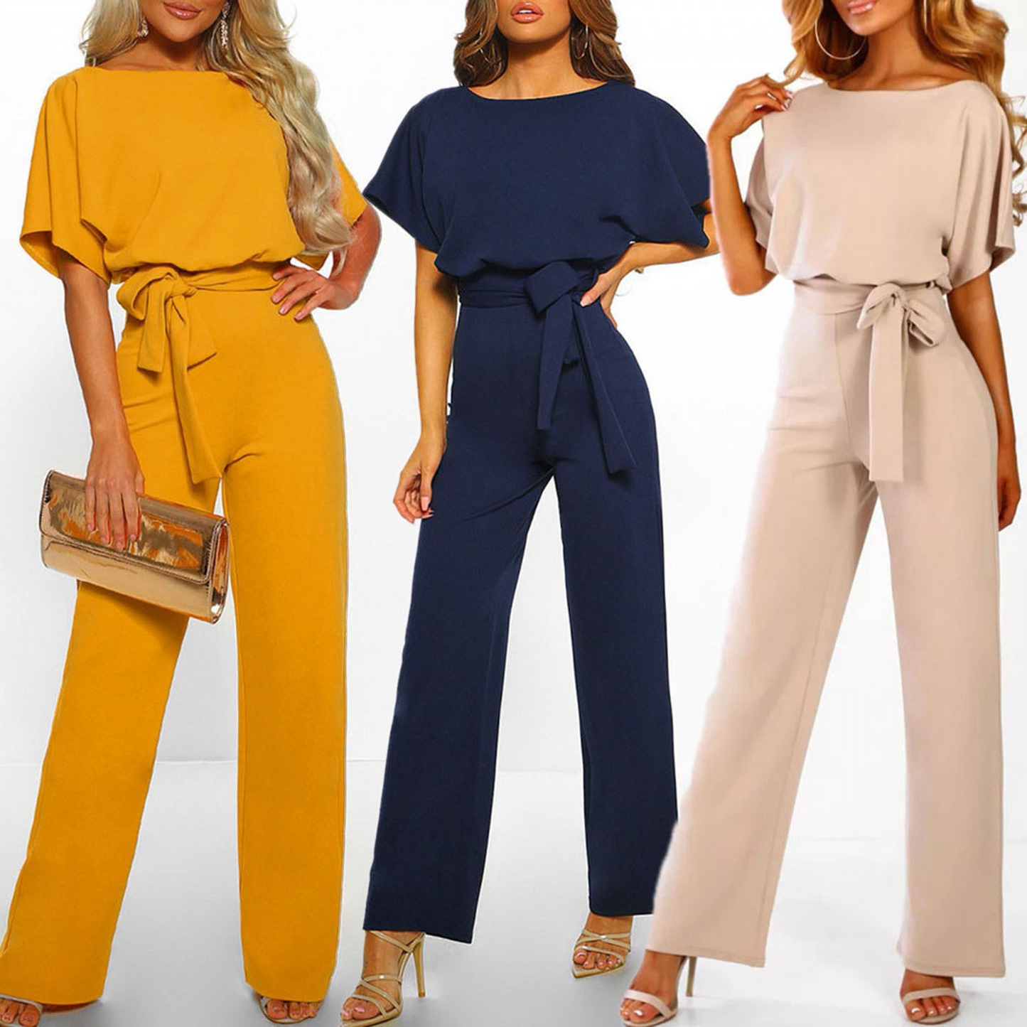 Dames Regular Fit Jumpsuit – Feest en Avondkleding, Bruiloft Gast, Zakelijk