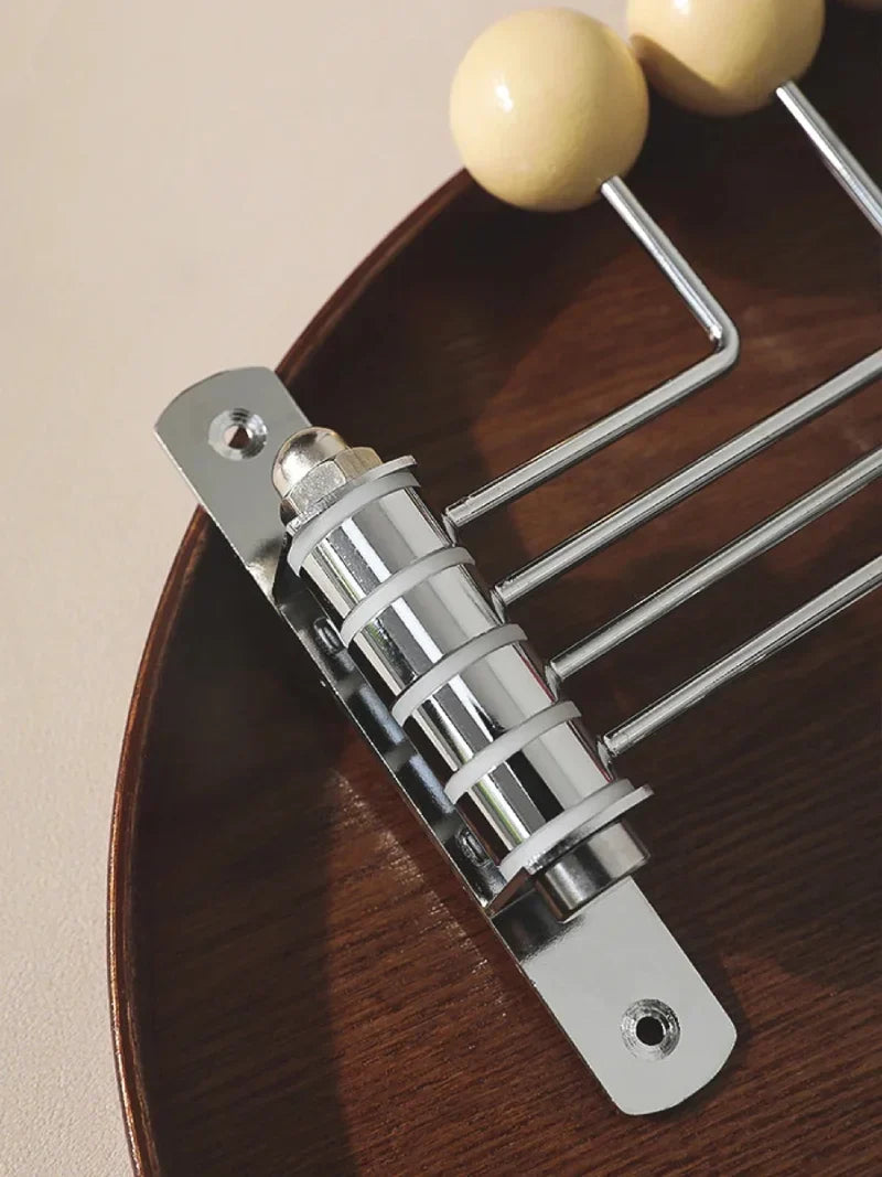 Wandkapstok Metaal met Ronde Knoppen - 3 of 4 Haken
