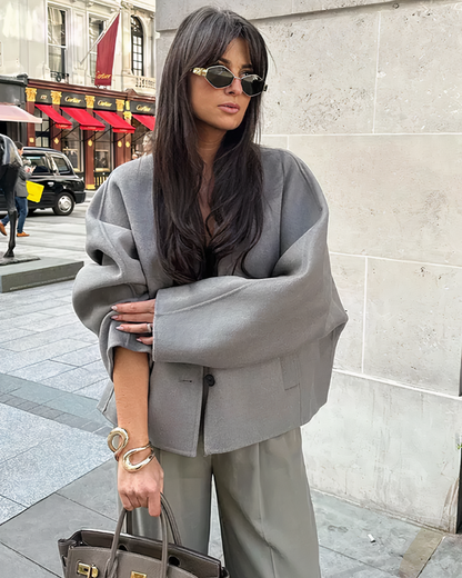 Vivienne - Elegant Wool-Blend Coat