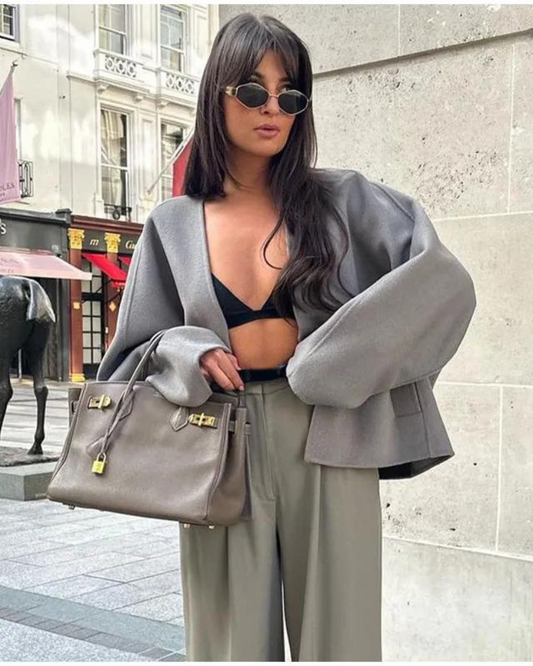 Vivienne - Elegant Wool-Blend Coat