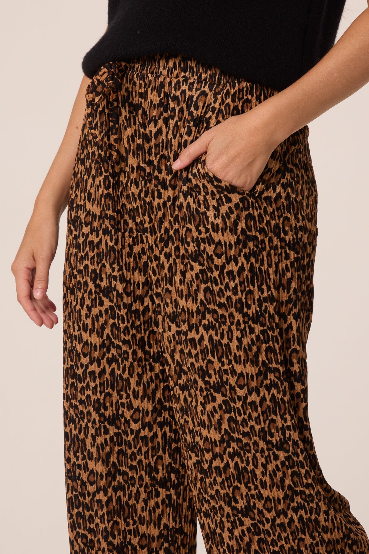 Dames Wide Leg Broek Luipaardprint - Stretch Kwaliteit