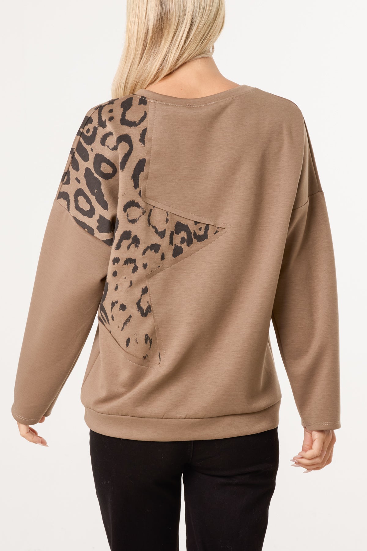 Dames Trui met Ster- en Studdetails – Gebreide Pullover