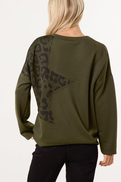 Dames Trui met Ster- en Studdetails – Gebreide Pullover