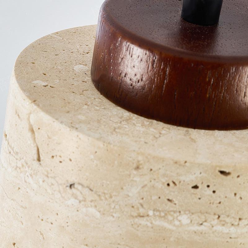 Natural Travertine Pendant Light – Nordic Minimalist Kitchen Pendant Lighting 2