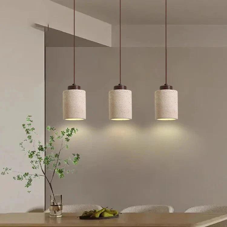 Natural Travertine Pendant Light – Nordic Minimalist Kitchen Pendant Lighting 5