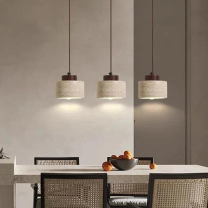 Natural Travertine Pendant Light – Nordic Minimalist Kitchen Pendant Lighting 6
