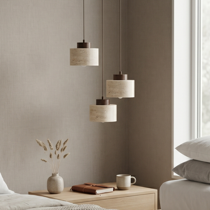 Natural Travertine Pendant Light – Nordic Minimalist Kitchen Pendant Lighting 88