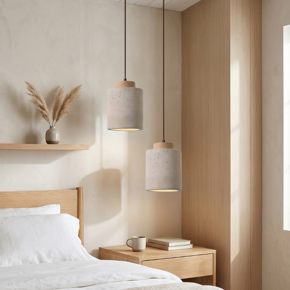 Natural Travertine Pendant Light – Nordic Minimalist Kitchen Pendant Lighting 89