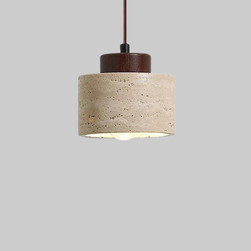 Natural Travertine Pendant Light – Nordic Minimalist Kitchen Pendant Lighting 9