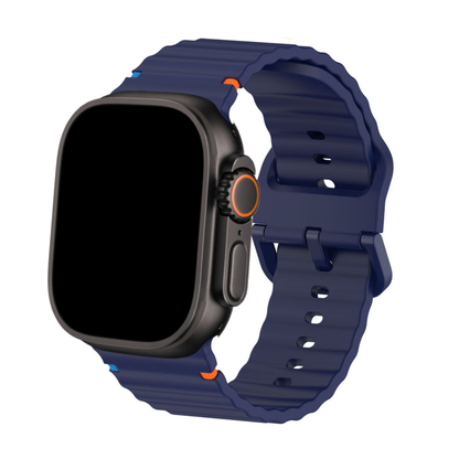Siliconen Horlogeband met Tweekleurig Design voor Apple Watch