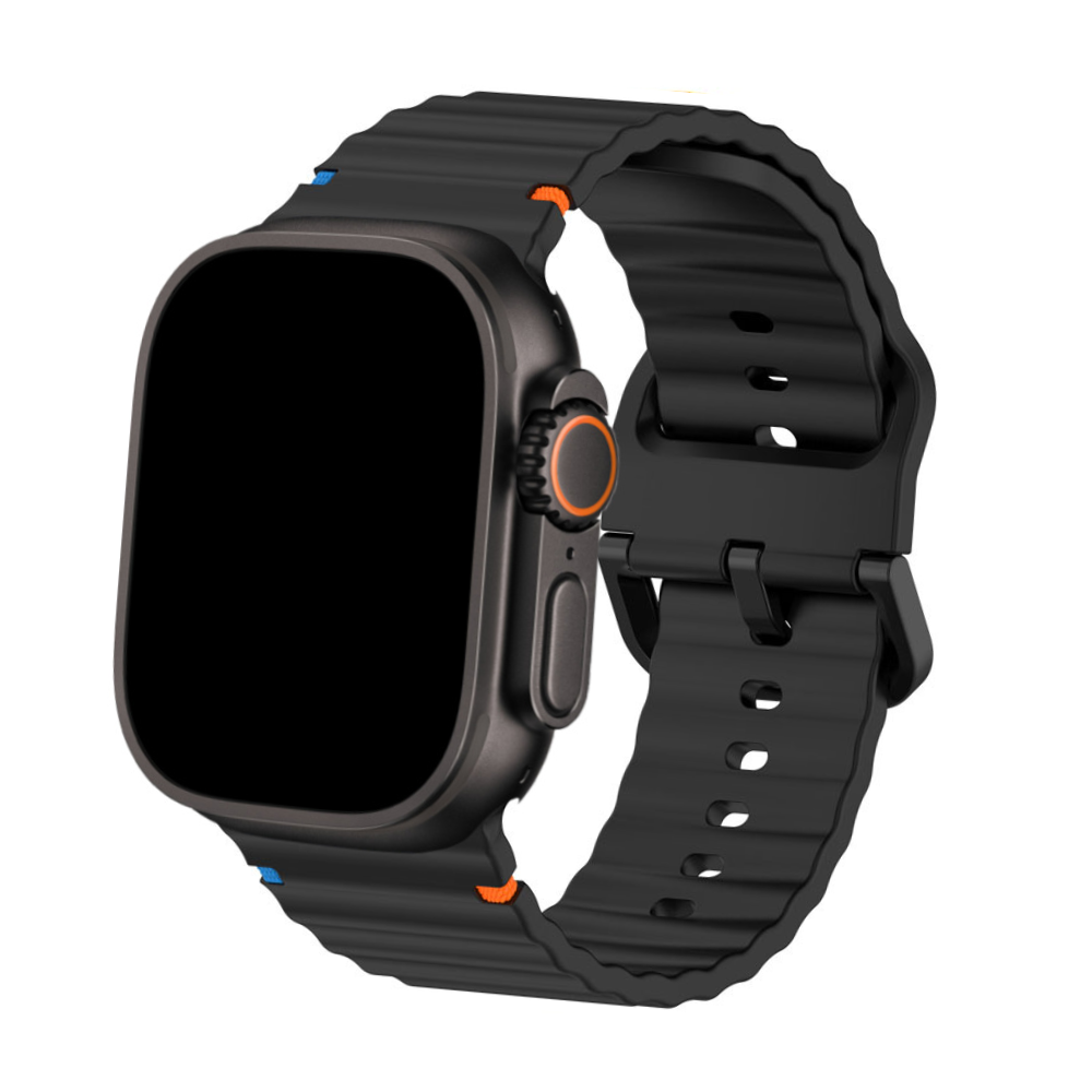 Siliconen Horlogeband met Tweekleurig Design voor Apple Watch
