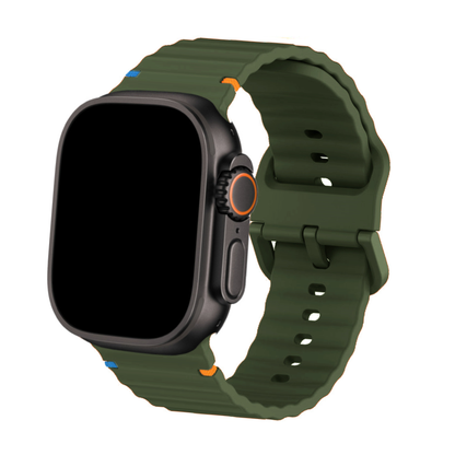 Siliconen Horlogeband met Tweekleurig Design voor Apple Watch