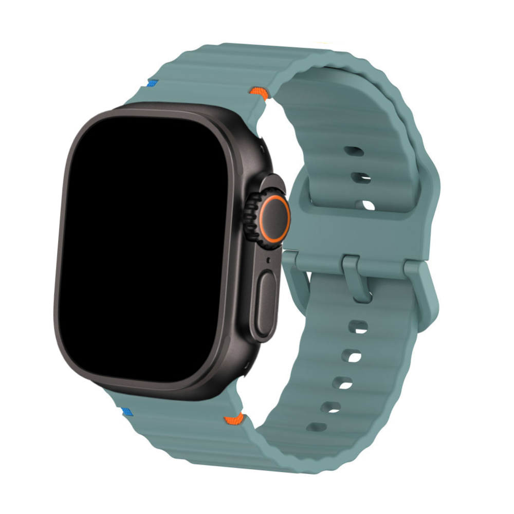 Siliconen Horlogeband met Tweekleurig Design voor Apple Watch
