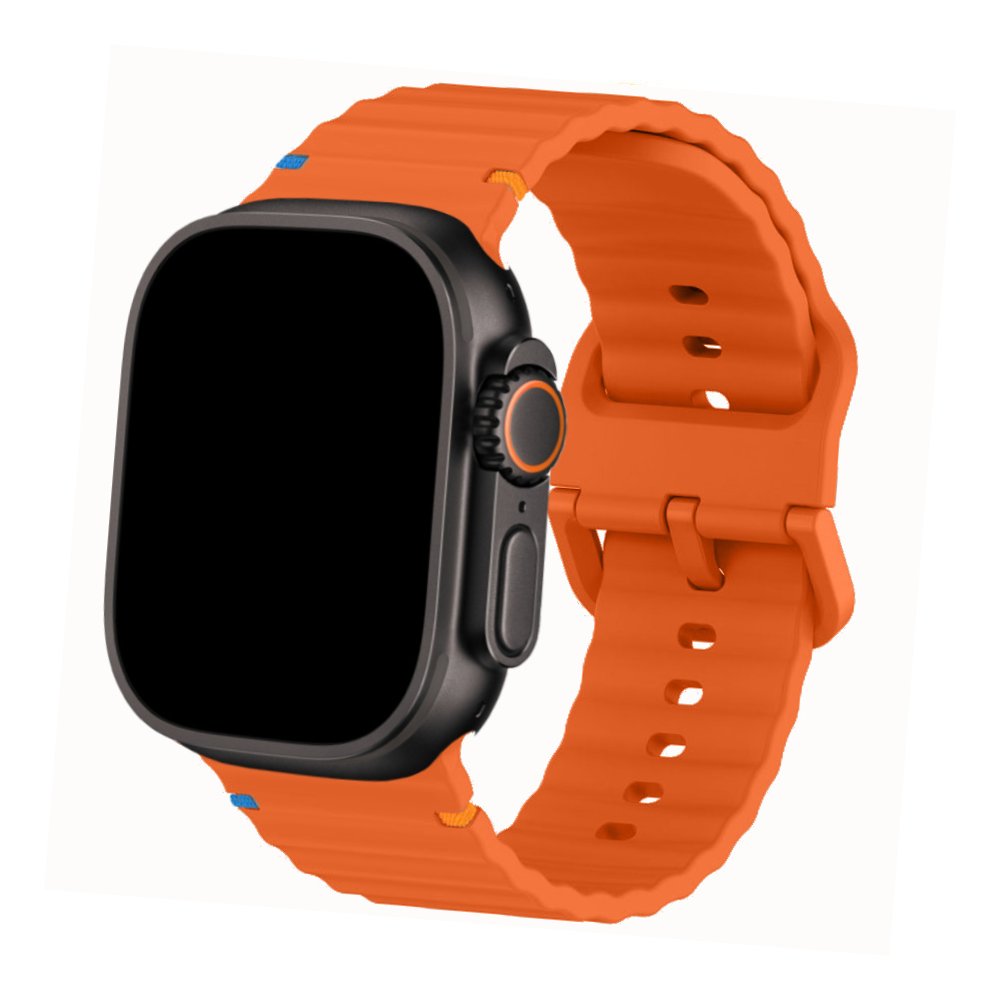 Siliconen Horlogeband met Tweekleurig Design voor Apple Watch