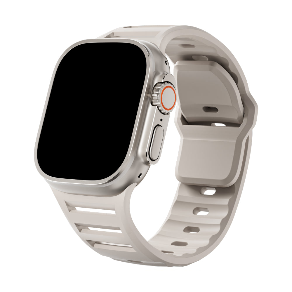Siliconen Sportbandje voor Apple Watch - Verstelbaar en Waterbestendig