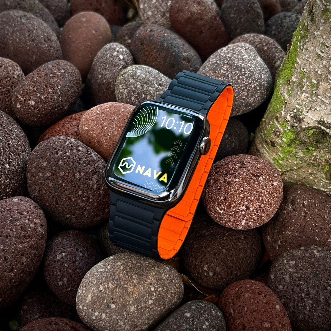 Siliconen Horlogeband met Magnetische Sluiting - Compatibel met Apple Watch
