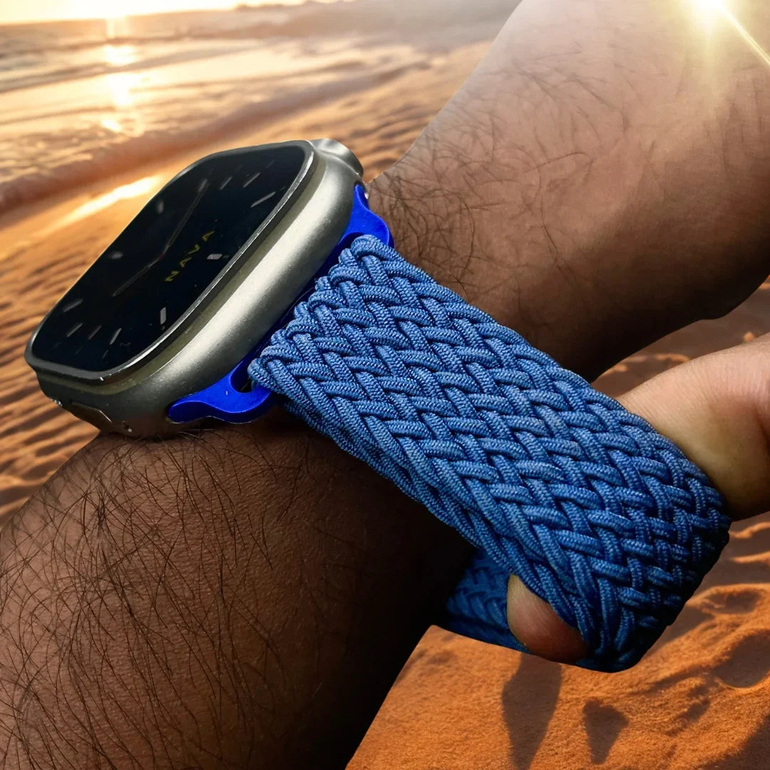 Apple Watch Bandje Geweven Stretch met Verstelbare Gesp