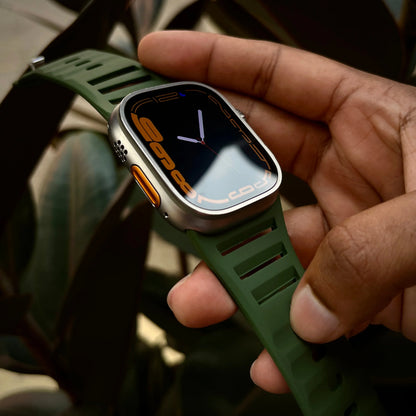 Siliconen Sportbandje voor Apple Watch - Verstelbaar en Waterbestendig