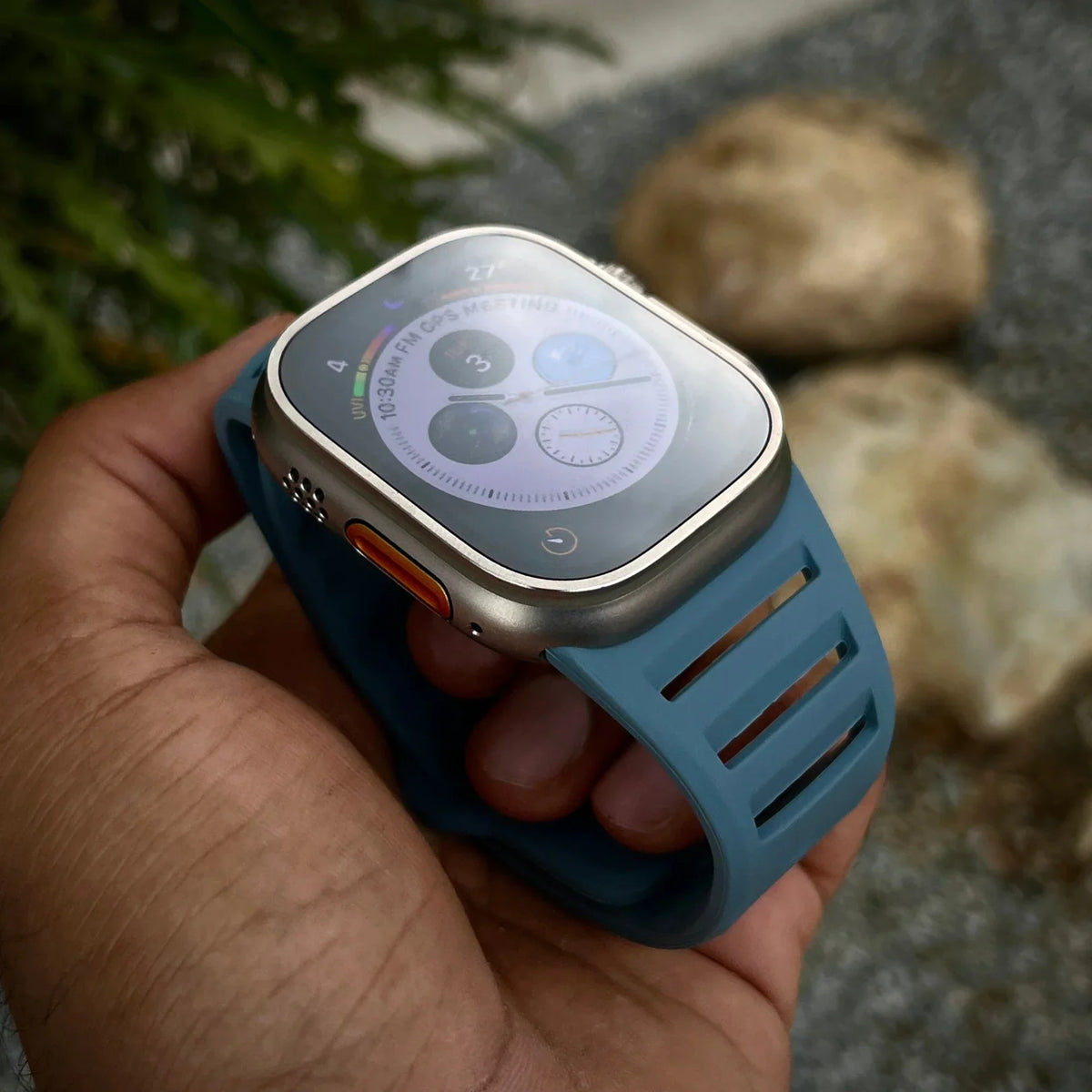 Siliconen Sportbandje voor Apple Watch - Verstelbaar en Waterbestendig