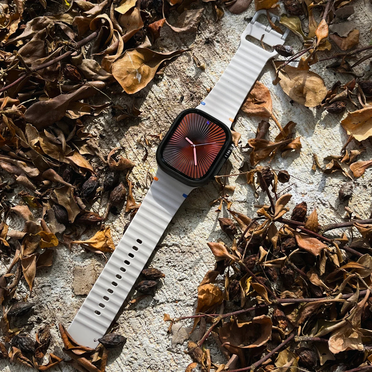 Siliconen Horlogeband met Tweekleurig Design voor Apple Watch