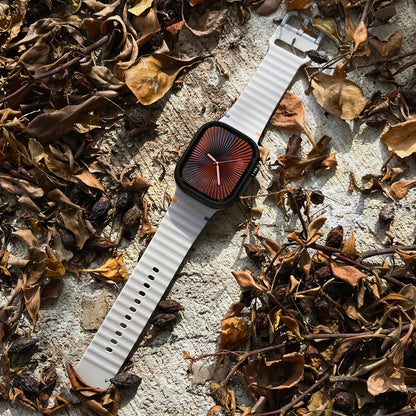 Siliconen Horlogeband met Tweekleurig Design voor Apple Watch