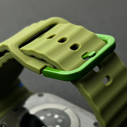 Siliconen Horlogeband met Tweekleurig Design voor Apple Watch