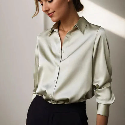 Celeste - Satijnen Blouse
